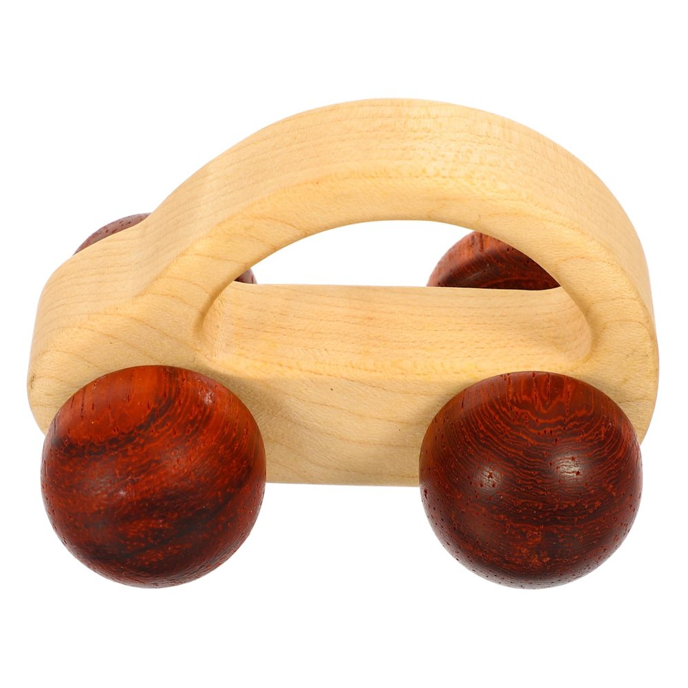 Uonlytech Wooden Hand Push Car for Grasping and Hand-Eye Coordination Development Lightweight Maple Plaything with Rounded Edges and Smooth Finish Safe Educational for Boy Girl