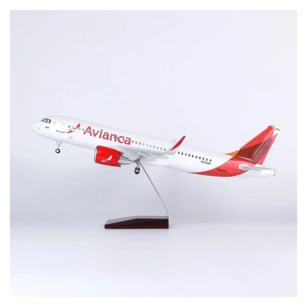 ZFQSEXTWT 1 80 for Columbia A320 Resin Large Airplane Modelwith LED Light for Display Collections Or Desk Decor Hobby Playgame Kit(Style 1 Without Light)