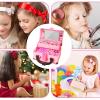 Kids Makeup Kit - 25 Piece Pretend Play Sets, Makeup Sett Kids, Cosmetic Toys, Pretend Play Set, Portable Beauty Vanity Case, Beauty Vanity Set with Cosmetic Case | Creative Dress Up Toys view 4
