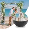 Crystal Ball Photo Display | Speaker Digital Decor 2.7in | Crystal Photo Ball - for Christmas Birthday Desk Table Family Home Bedroom view 3