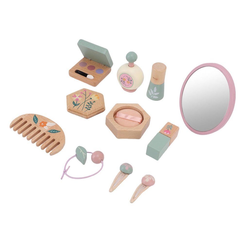 Matybobe Wooden Makeup Toy Set Beauty Salon Play Set Girls