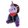 DolliBu Purple Unicorn Stuffed Animal Cowboy Plush with Name Personalization - Western-Themed Unicorn Plush with Cute Cowboy Costume Denim Shirt Vest, Bandana, Leather Pants, and Hat - 9 Inches view 1