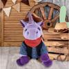 DolliBu Purple Unicorn Stuffed Animal Cowboy Plush with Name Personalization - Western-Themed Unicorn Plush with Cute Cowboy Costume Denim Shirt Vest, Bandana, Leather Pants, and Hat - 9 Inches view 2