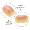 BCOATH 50pcs Mini Resin Simulated Coconut Bread Models Realistic Miniature Bakery Decor for Dollhouse Kitchen Portable DIY Food for Home Craft Display view 3