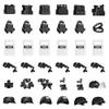 HIMIRICH Military Weapons Pack, Classic Building Block Military Toy Accessories Hat, 36 Piece Army Figure Accessory Combo, Compatible with Major Brands view 1