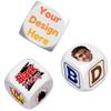 5-100Pcs Custom Dice with Logo, 30mm Personalized Blank Decision Dice with Text or Photo, Funny Gift for Women Men | Anniversary, Birthday, Wedding, Christmas, Party view 1