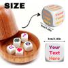 5-100Pcs Custom Dice with Logo, 30mm Personalized Blank Decision Dice with Text or Photo, Funny Gift for Women Men | Anniversary, Birthday, Wedding, Christmas, Party view 2