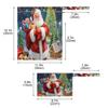 Burbuja Santa Claus Wet Dry Bags for Baby Cloth Diaper 2 Pack, Waterproof Reusable Wet Bag with 2 Zippered Pockets for Travel Swimsuit Gym Clothes Toiletries Stroller view 3