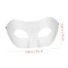Beaupretty 15pcs Paintable Paper Masks Blank White Half Face DIY Masquerade Party Props for Halloween Mardi Gras Crafts and Art Projects Versatile for Costume Balls and Cosplay Events view 2