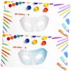 Beaupretty 15pcs Paintable Paper Masks Blank White Half Face DIY Masquerade Party Props for Halloween Mardi Gras Crafts and Art Projects Versatile for Costume Balls and Cosplay Events view 3
