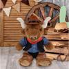 DolliBu Texas Longhorn Stuffed Animal Cowboy Plush with Name Personalization - Western-Themed Longhorn Plush with Cute Cowboy Costume Denim Shirt Vest, Bandana, Leather Pants, and Hat - 9 Inches view 2