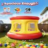 All-in-1 Inflatable Bounce House with 55 Balls for Toddlers 1-4, Playpen, Ball Pit and Trampoline, Thickened Matte PVC, Safety Net, 3-Min Setup with Air Pump for Kids Indoor and Outdoor Play(51'') view 2