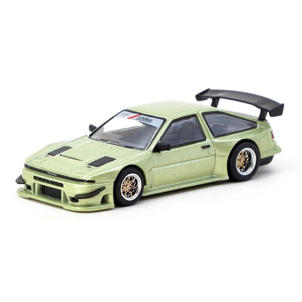 1:64 Diecast Model Car Compatible with Toyota Sprinter Trueno AE86 Widebody Green JONSIBAL Designworks Limited Edition by Tarmac Works T64G-060-GR