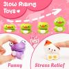 24 Pack Valentines Day Gifts for Kids Animal Squishy Toys, Valentines Cards for Kids Classroom with Stress Relief Toys Exchange Gifts for Boys Girls School Classroom Party Favors Goodie Bag Stuffers view 3