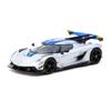 1:64 Diecast Model Car Compatible with Koenigsegg Jesko Attack Silver Limited Edition by Tarmac Works T64G-TL052-SL view 1