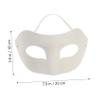 Abaodam 15pcs Paintable Paper Pulp Masks Bulk for DIY Masquerade Party Crafts Blank Half Face White Masks for Art Projects Lightweight Comfortable Design for Halloween Mardi Gras view 2