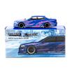 1:64 Diecast Model Car Compatible with Toyota Mark II JZX100 Blue Metallic Vertex Limited Edition by Tarmac Works T64G-024-BL view 3