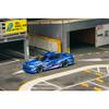 1:64 Diecast Model Car Compatible with Toyota Mark II JZX100 Blue Metallic Vertex Limited Edition by Tarmac Works T64G-024-BL view 4