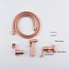 Handheld Bidet Sprayer for Toilet Stainless Steel Cloth Diaper Sprayer with Adjustable Water Pressure Nozzle (Rose Gold + Metal) view 4