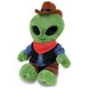 DolliBu Alien Stuffed Doll Cowboy Plush with Name Personalization - Western-Themed Alien Plush with Cute Cowboy Costume Denim Shirt Vest, Bandana, Leather Pants, and Hat - 11 Inches view 1