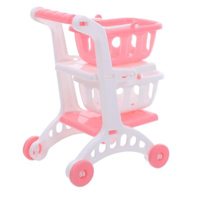 Uonlytech 8pcs Mini Grocery Shopping Carts for Compact Sturdy Plastic Utility Handcarts Interactive Pretend Play for Cognitive Development and Social Skills Small Decorative Ornaments for