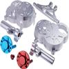 Aluminum Gearbox Gear Case Rear Axle Kit for Ta-Miya CW-01(Black) view 2