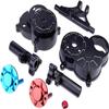 Aluminum Gearbox Gear Case Rear Axle Kit for Ta-Miya CW-01(Black) view 3
