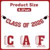 2026 Graduation Decorations - Red Glitter Class of 2026 Banner, We are So Proud of You, Congrats Grad 2026, 2026 Graduation Party Decorations (Pre-Assembly) (Red) view 2