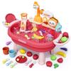 2026 New Kids Sand & Water Table Toys for Toddlers, Kids Water Park Play Kitchen Sink with Running Water,Giraffe Electric Faucet,Water Rolling Game,Detachable Legs Toddler Summer Toy for Boys Girls view 1
