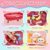 2026 New Kids Sand & Water Table Toys for Toddlers, Kids Water Park Play Kitchen Sink with Running Water,Giraffe Electric Faucet,Water Rolling Game,Detachable Legs Toddler Summer Toy for Boys Girls view 2