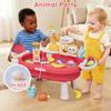2026 New Kids Sand & Water Table Toys for Toddlers, Kids Water Park Play Kitchen Sink with Running Water,Giraffe Electric Faucet,Water Rolling Game,Detachable Legs Toddler Summer Toy for Boys Girls view 4