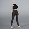 1/12 Scale Female Leggings Yoga Pants Stretchy Pants High Waist Bottoms Clothing for 6-inches Action Figure Body, 1/6 Female Sports Stretch Sportswear Pants Clothing (deep Grey) view 2