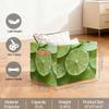 Myfsucce Foldable Fabric Storage Bins 1 Pc, Lime Slices Pattern Polyester Canvas Closet Storage Bins with Handles, 15x11x9.5 Inches view 2