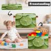 Myfsucce Foldable Fabric Storage Bins 1 Pc, Lime Slices Pattern Polyester Canvas Closet Storage Bins with Handles, 15x11x9.5 Inches view 3