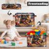 Myfsucce Foldable Fabric Storage Bins 1 Pc, Shepherd Dog Celebration Polyester Canvas Closet Storage Bins with Handles, 15x11x9.5 Inches view 3