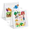 AKAYOK Foldable Felt Board - Double-Sided Flannel Story Board for Preschool Learning, Interactive Storytelling & Play | 13" x 12" Portable Felt Play Board for Home & Classroom UseWhite view 1
