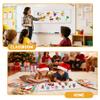 AKAYOK Foldable Felt Board - Double-Sided Flannel Story Board for Preschool Learning, Interactive Storytelling & Play | 13" x 12" Portable Felt Play Board for Home & Classroom UseWhite view 3