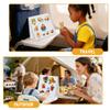 AKAYOK Foldable Felt Board - Double-Sided Flannel Story Board for Preschool Learning, Interactive Storytelling & Play | 13" x 12" Portable Felt Play Board for Home & Classroom UseWhite view 4