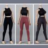 1/12 Scale Female Leggings Yoga Pants Stretchy Pants High Waist Bottoms Clothing for 6-inches Action Figure Body, 1/6 Female Sports Stretch Sportswear Pants Clothing (Russet-red) view 3