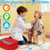 Gifts2U Kids First-Aid Kit Toy, 28-Piece Pretend Play Doctors Kit for Kids with Real Stethoscope and Storage Bag, Educational Medical Set Realistic Role Play Toy, Doctor Gift for Girls Boys Ages 3+ view 3