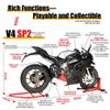 1/6 Scale Alloy Dynamic Motorcycle Model -Immersive Light and Sound Effects, Dynamic Mechanical Replication, Gift for Enthusiasts (Black) view 2