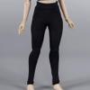 1/12 Scale Female Leggings Yoga Pants Stretchy Pants High Waist Bottoms Clothing for 6-inches Action Figure Body, 1/6 Female Sports Stretch Sportswear Pants Clothing (Black) view 1