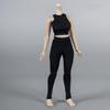 1/12 Scale Female Leggings Yoga Pants Stretchy Pants High Waist Bottoms Clothing for 6-inches Action Figure Body, 1/6 Female Sports Stretch Sportswear Pants Clothing (Black) view 4