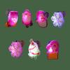 LEIQI 50pieces Silicone Rings Party with Pattern Santa Design Retro Rings for Kids view 3