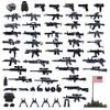 HIMIRICH U.S. Second Edition Military Weapons Pack, Military Toy Gun Set for Classic Building Blocks, 50+ Pieces WW2 Army Accessory Combination, Compatible with Major Brands view 1