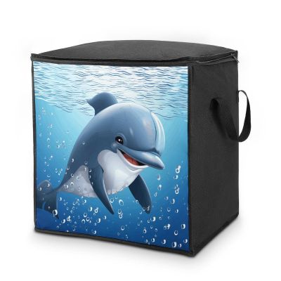 Baby Dolphin Storage Bag-Closet Organizers And Storages Containers Bins with Sturdy Zipper for Quilts Clothes Organization Space Saver