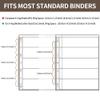 5 Sheets 10 Pages Postage Stamp Album Pages, 5 Pockets 7.7x 1.97in Stamp Collection Inserts, 9 Hole Standard Stamp Collecting Album Sleeves for Stamp Collection Binder IS010505 view 3