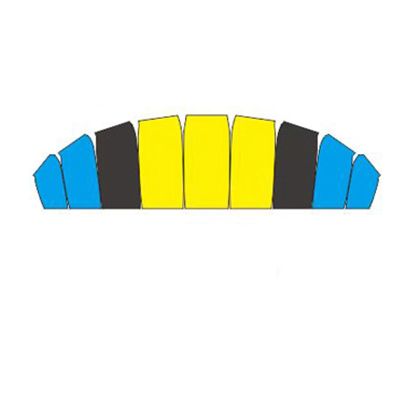 RC Paraglider Canopy Wingspan 98cm Paragliding Wing for Hobbys Outdoor Stunt Glider Flying
