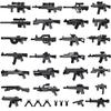 HIMIRICH Military Weapons Pack Accessories Kits Toys, Army Equipment Gear WW2 Guns for Boys 6+, Compatible with Mini Figure of Major Brand(Two-Tone Weapon Pack-Silver Black) view 1