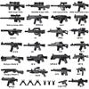 HIMIRICH Military Weapons Pack Accessories Kits Toys, Army Equipment Gear WW2 Guns for Boys 6+, Compatible with Mini Figure of Major Brand(Two-Tone Weapon Pack-Silver Black) view 2
